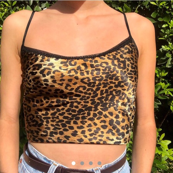 cheetah silk cami - Picture 3 of 4